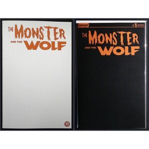 The Monster and The Wolf Comic Book #1 Blank White &‎ Black Variants A76 A77